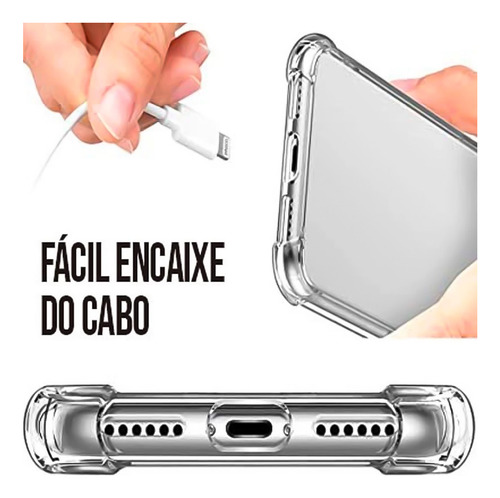 Capinha Premium Transparente iPhone Todos Os Modelos