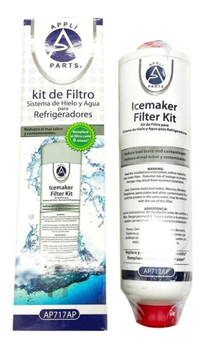 Filtro Agua Refrigerador Ge Mabe Appli Parts Ap717