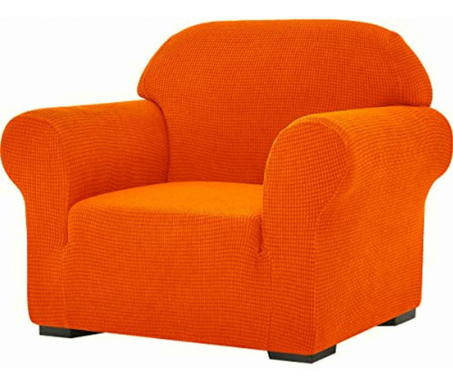 Subrtex Jacquard Funda Para Sofá, Anaranjado, Silla, 1, 1