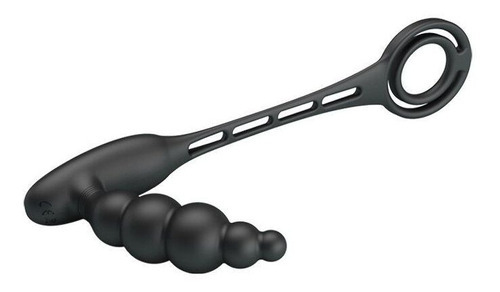 Plug Anal Vibratório Próstata Com Anel Peniano Escrotal