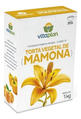 Fertilizante Torta De Mamona Vitaplan 1 Kg