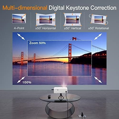 Proyector Con Wifi Y Bluetooth, Keystone 480 Ansi Visspl 5g
