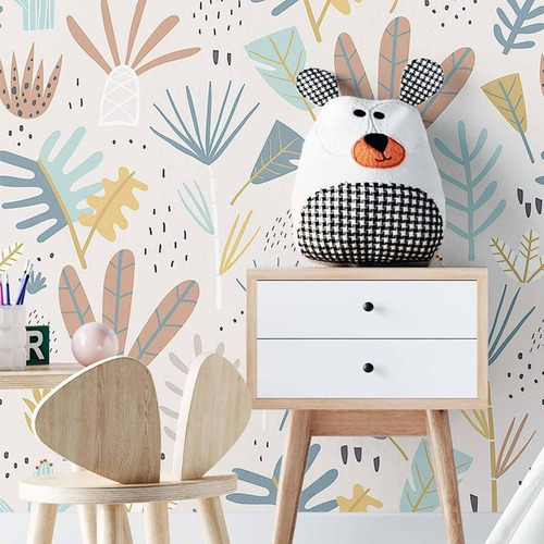 Imagem 2 de 4 de Papel De Parede Adesivo Infantil Folha N02151 Rolo 0,58x2,5m