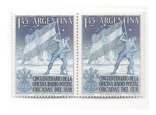 Argentina 539 Gj 1025 Mint Variedad Catalogada $$ Orcadas