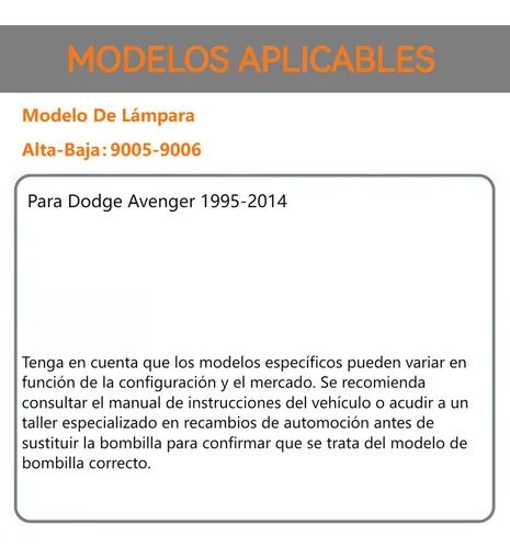 For Dodge Kit Focos Delanteros De Led Luz Alta/baja