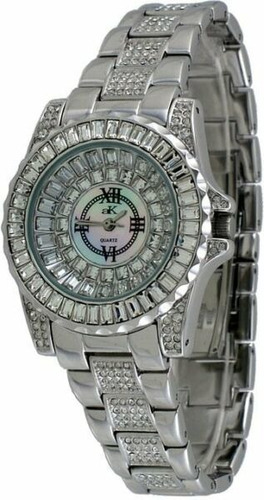 Reloj Mujer Adee Kaye Ak9-11l/cr Crystal Accented Acero Inox