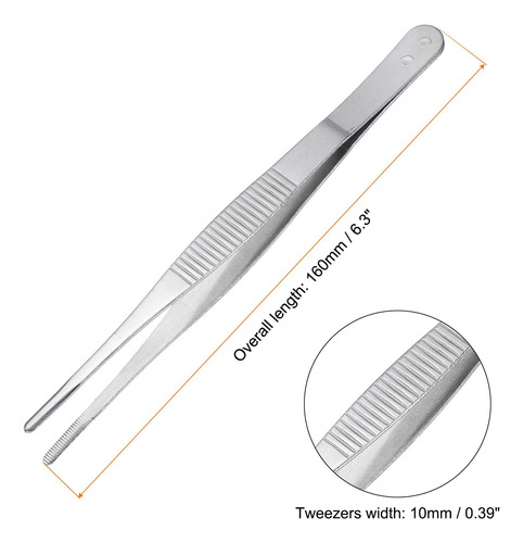 Pinzas De Acero Inoxidable Uxcell 63 Pulgadas Rectas Rectas