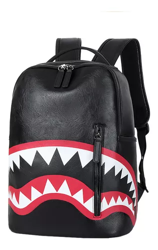 Mochila Sprayground negra mordisco shark