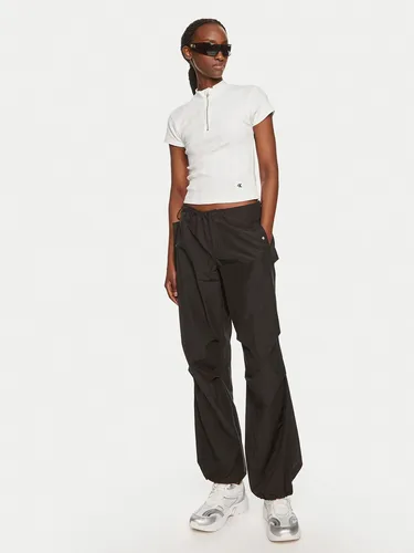 Blusa Variegated Rib Half Blanco Calvin Klein