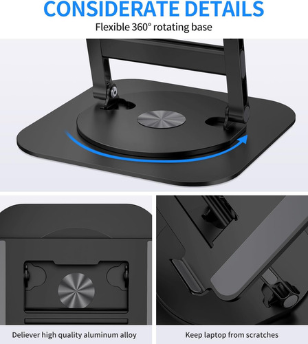 Aoevi Soporte Ajustable Para Laptop Con Base Giratoria De 36