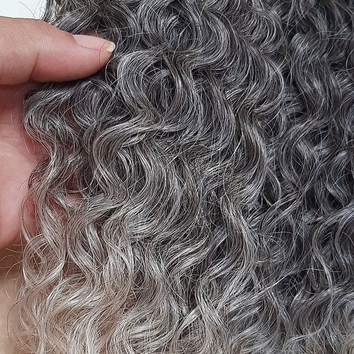 Pelo rizado orgánico True Me Sleek de Michelle, 75 cm, 260 g, marrón con color rubio #t4 /613