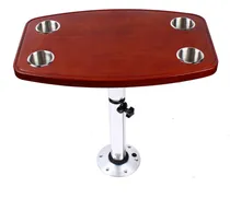 Comprar Mesa De Barco Con Portavasos Empotrados Y Altura Ajustable