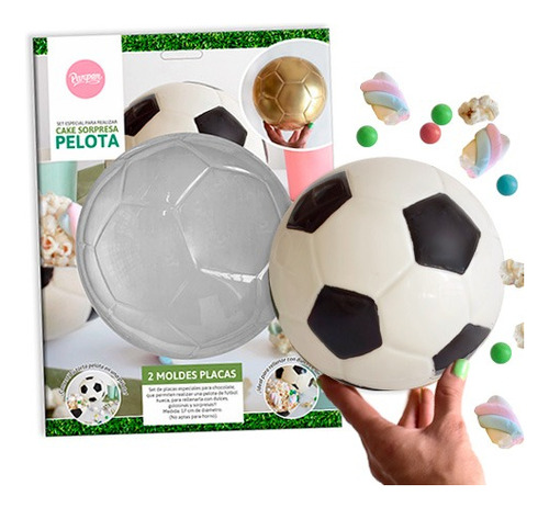 Set Molde Especial Cake Sorpresa Pelota X 1