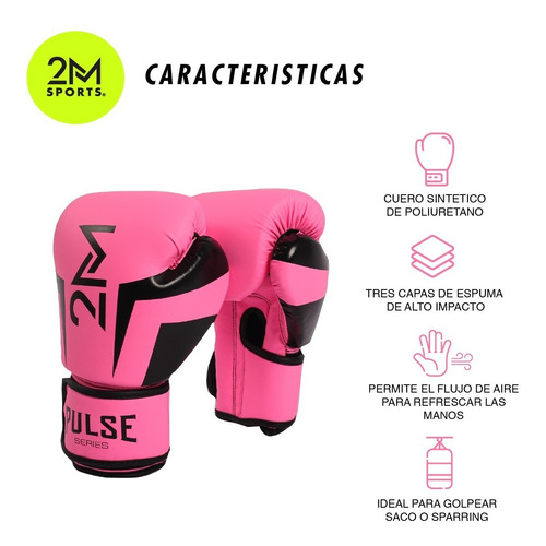 Imagen 2 de 9 de Guantes Boxeo Profesional 12 Oz Velcro Kick Importado Box