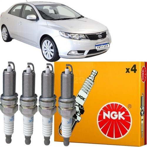 Jogo De Vela Original Ngk Cerato 1.6 16v Gasolina 2011 2012