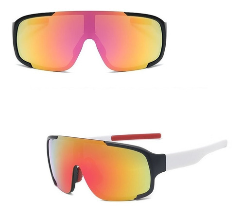 Oculos Esportivo Masculino Feminino Ciclismo Proteção Uv 400 Cor Branco