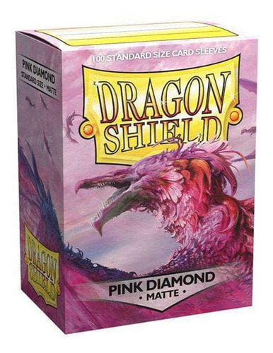 Dragon Shield - Fundas De Tamao Estndar, Diamante Rosa Mate