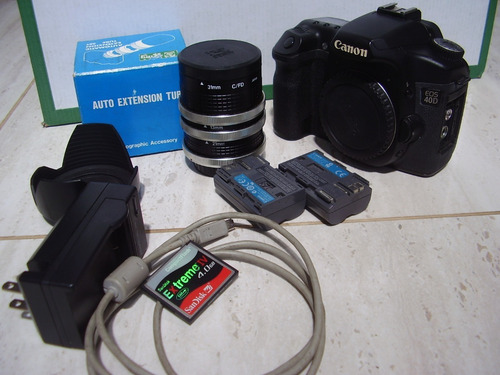 Canon Eos 40d Revisada + Acessórios.