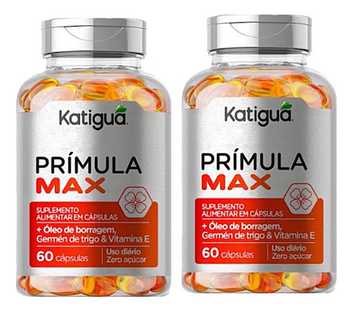 Kit 2 Prímula Máx 60 Capsulas 1.000mg - Katiguá