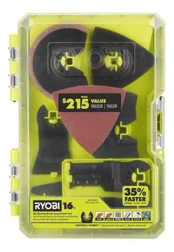 Ryobi Kit De Accesorios Oscilantes Multiherramienta (16 Piez