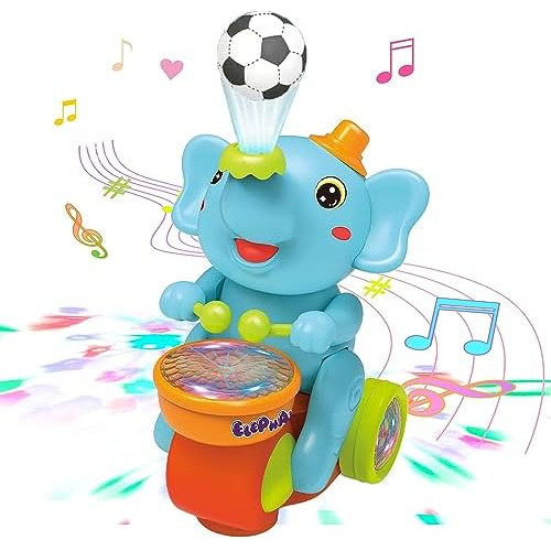 Baby Musical Toys,electric Elephant Crawling Car Toys,e...