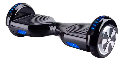 Hoverboard Skate Elétrico Com Led Bluetooth 6.5 Cor Preto