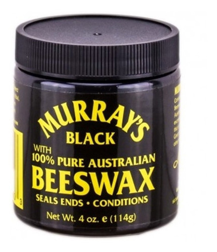 Cera Pomada Para Barba Y Cabello Murrays Black Beeswax 