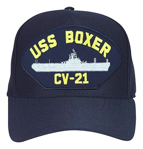 Gorra Béisbol Uss Boxer Cv-21 Armada Estados Unidos Azul Ee.