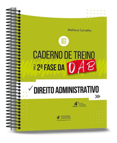 Livro Caderno De Treino Para A 2a Fase Da Oab