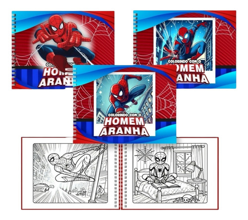 Caderno De Colorir Bobbie Goords Homem Aranha Vermelho