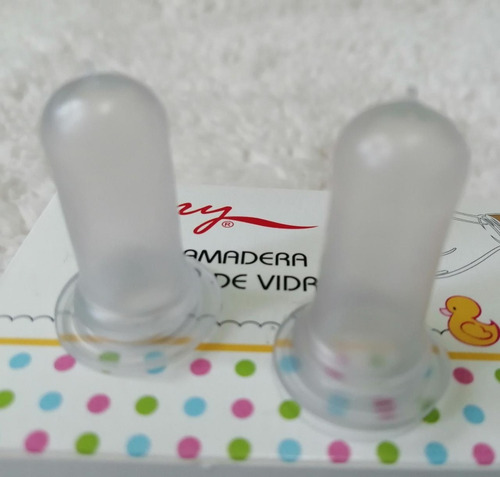 Imagen 2 de 3 de Pack 2 Chupete De Repuesto Patito De Vidrio