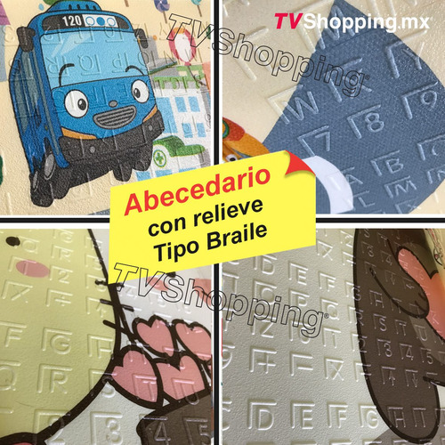 Tapete Alfombra Colchoneta Didáctico Para Bebe Doble Vista