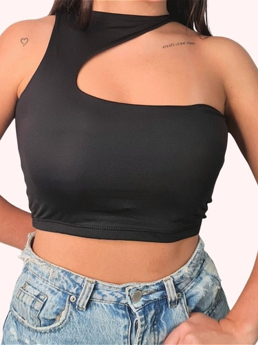 Imagen 3 de 3 de Crop Top Asimétrico