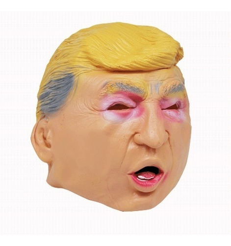 Imagen 1 de 3 de Máscara Donald Trump Presidente Disfraz Hecha Ref Ms-144