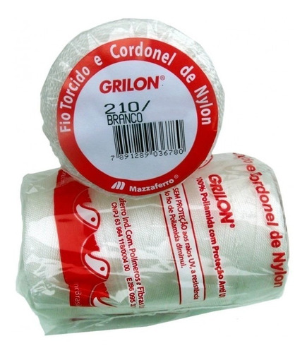 Fio Torcido Grilon Branco 3 Unidades 06 09 12 16 18 24 36 48