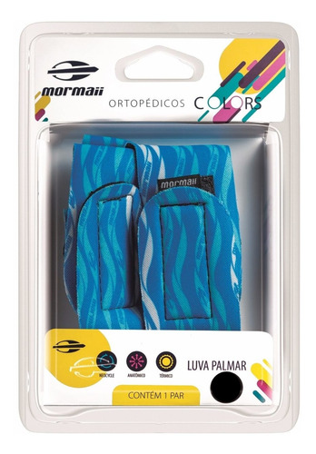 Luva Palmar Neoprene Exercícios Tom Blue P Mormaii