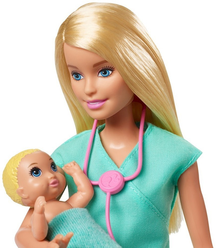 Muñeca Barbie Doctora Bebés