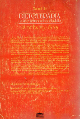 Manual De Dietoterapia De Las Enfermedades Del Adulto (Usado)