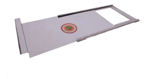 Registro Para Fogão A Lenha Em Chapa De Inox 0,10mm 25x15cm