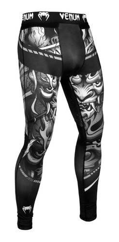 Imagen 4 de 9 de Calza Compresión Larga Venum Devil Mma Jiu Jitsu Thai Kick
