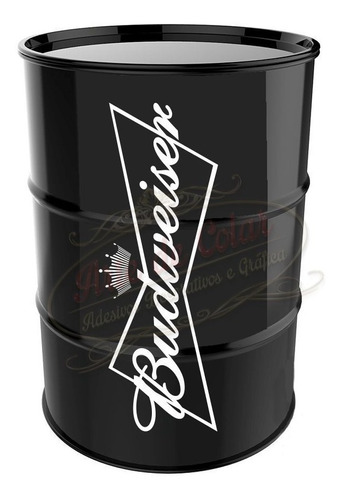 Adesivo Decorativo Budweiser  Para Tambor Tonel Barril 200l