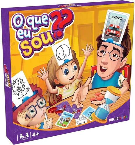 Jogo De Adivinhação O Que Eu Sou 60 Peças Multikids Br1772