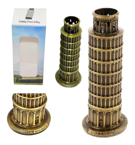 Monumentos Del Mundo 16cm Replica Torre Pizza Decoración