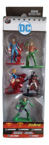Dc Mini Figuras Metal De Colección 5 Pack Collectors Set