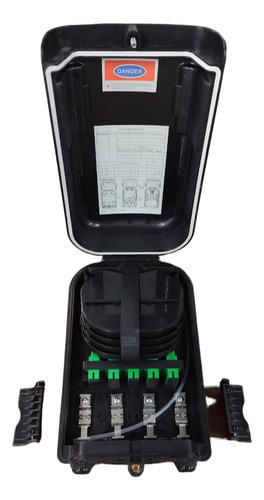 Caja Ftth (nap) Pc+abs Sc Apc Con Splitter 1x16
