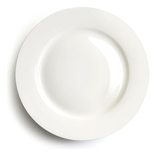 Juego De 6 Platos De Porcelana Blancos De 20 Cm Aptos Para H