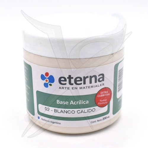 Base Acrilica - Eterna 200 Cc Blanco Calido - Xion Store
