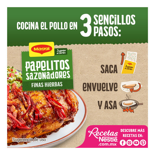 Hoja Sazonadora Jugoso Al Sartén® Finas Hierbas 23.4 G Maggi