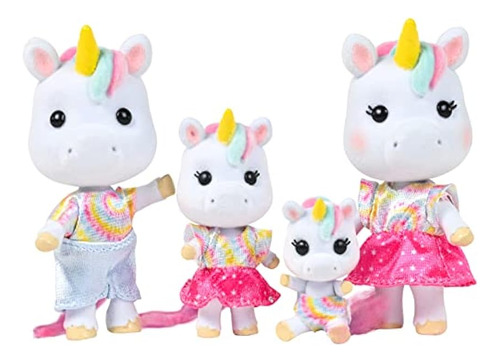 Mini Muñecas Familia De Unicornios Juguete Sunny Days ;o