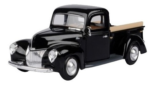 Ford Pickup 1940 Escala 1:24 Motor Max Negro